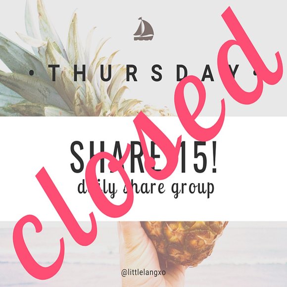 Accessories - ❌❌CLOSED • THURS MAY 7 • SHARE GROUP 15 ❌❌